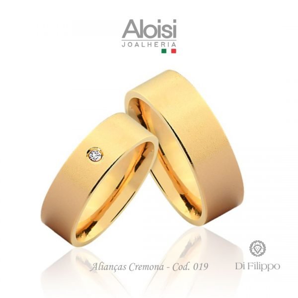 Alianças Casamento Ouro Amarelo 18k - Cremona -Di Filippo