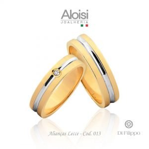 Alianças Casamento Ouro Amarelo 18k - Lecce -Di Filippo