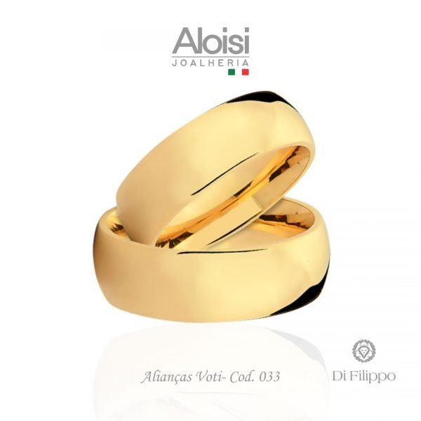 Alianças Casamento Ouro Amarelo 18k - Voti - Di Filippo
